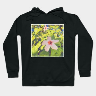 Pretty Pink Flower Photography design with blue sky nature lovers Hoodie